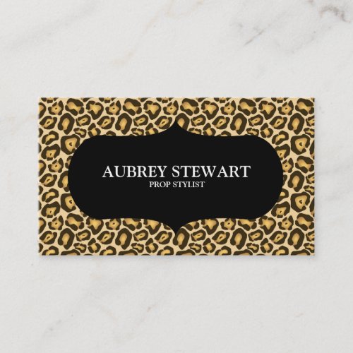 Cheetah Print Safari Business Card