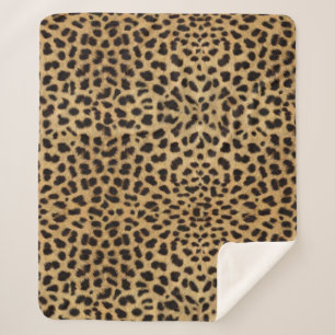 Cheetah Print Sherpa Blanket