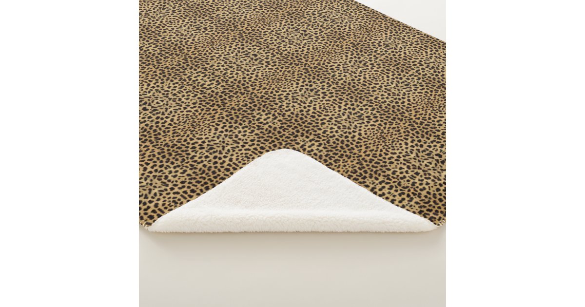 Cheetah Print Sherpa Blanket Zazzle