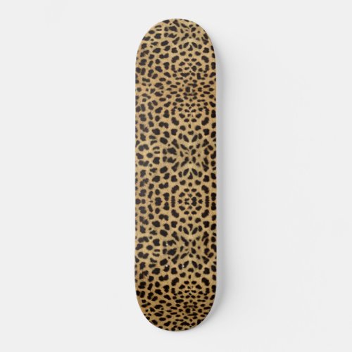 Cheetah Print Skateboard Deck