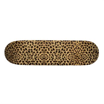 Cheetah Print Skateboard Deck by stellerangel at Zazzle