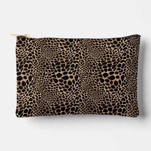 Cheetah Print Spots Cosmetic Toiletries Pouch Bag