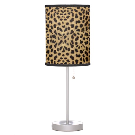 Cheetah Print Table Lamp (Left)