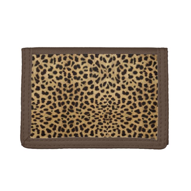 Cheetah Print Trifold Wallet (Front)