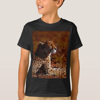 Cheetah Profile Photo T-shirt by laureenr at Zazzle