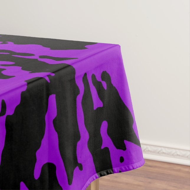 Cheetah Purple Tablecloth (In Situ)