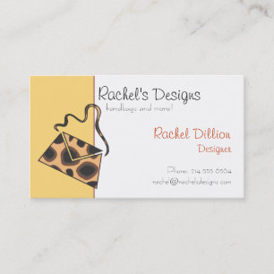 Cheetah Purse Business Card