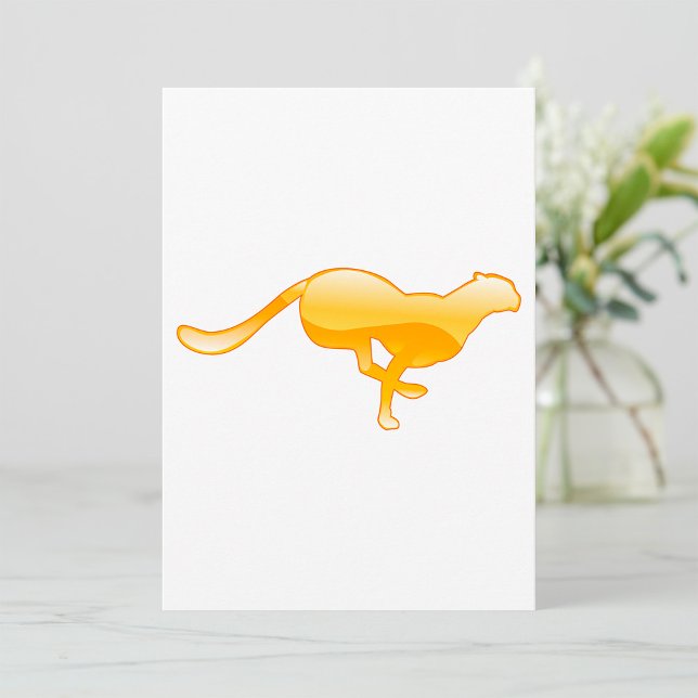 Cheetah Running Invitation (Creator Uploaded)