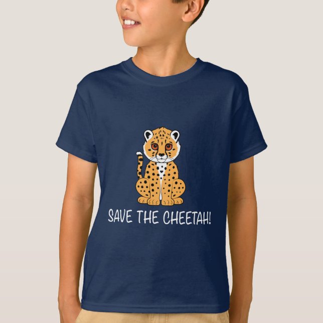 Cheetah: Save the Cheetah T-Shirt (Front)