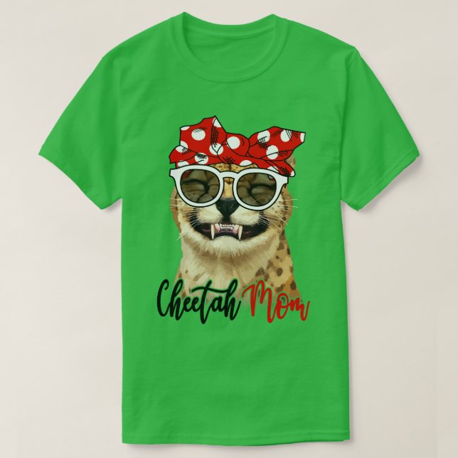 Cheetah Shirt Cheetah Mom Bandana (Design Front)
