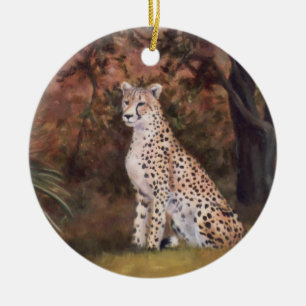 Cheetah Sitting Proud Ornament