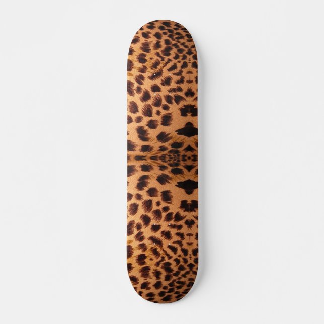 Cheetah Skateboard Deck (Front)