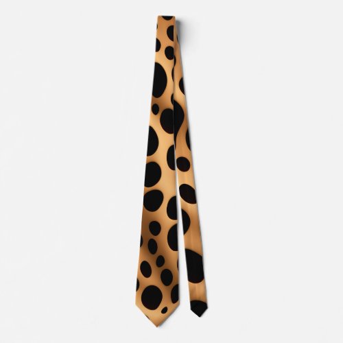 Cheetah skin Abstract Geometric Pattern Neck Tie