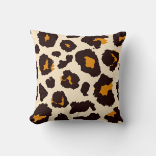 Cheetah Skin, Animal Print Texture. Throw Pillow