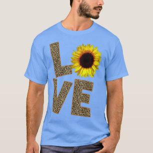 Cheetah Skin Love Vintage Sunflower Sunflower T-Shirt