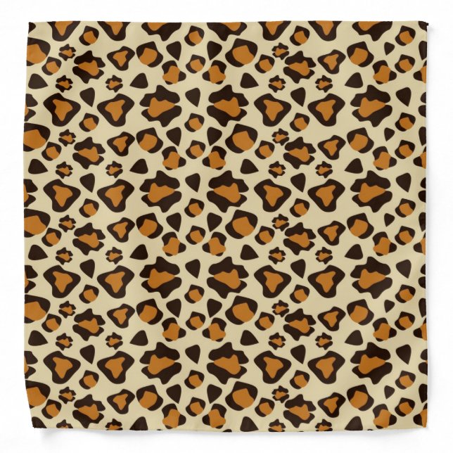 Cheetah skin pattern bandana (Front)