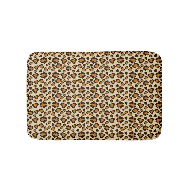 Cheetah skin pattern bathroom mat (Front)