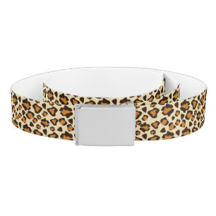 Cheetah skin pattern belt