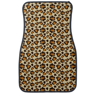 Cheetah skin pattern car floor mat
