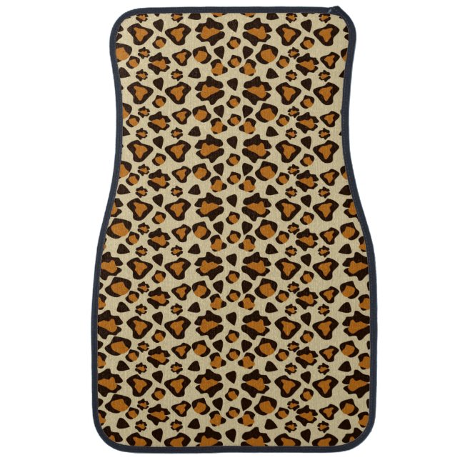 Cheetah skin pattern car floor mat (Front)