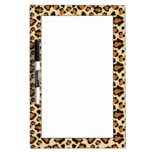 Cheetah skin pattern dry erase board