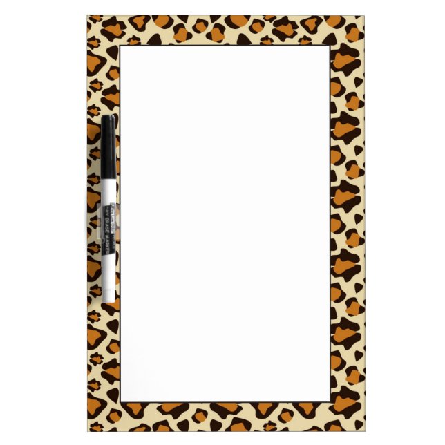 Cheetah skin pattern dry erase board (Front)