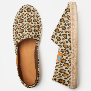 Cheetah skin pattern espadrilles