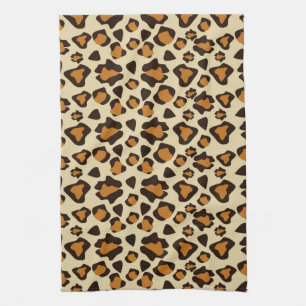 Cheetah skin pattern kitchen towel