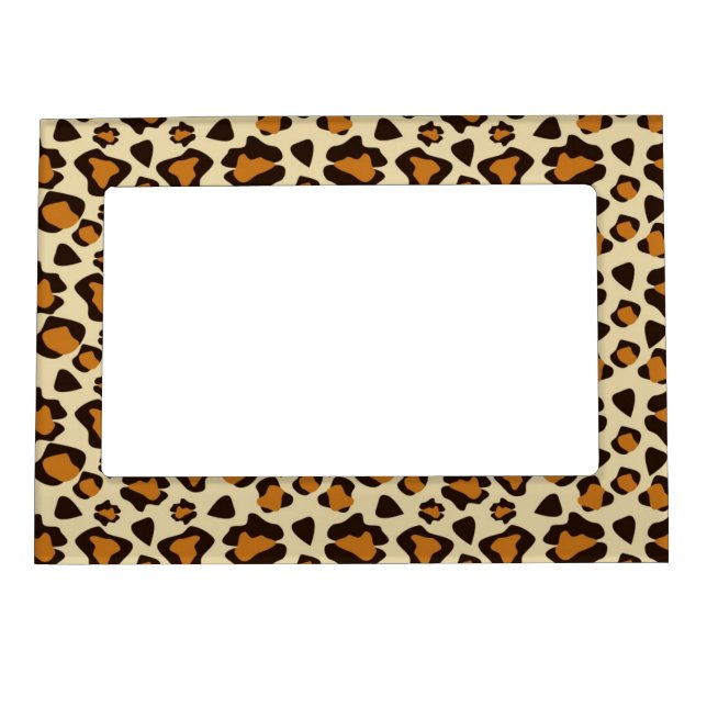 Cheetah skin pattern magnetic photo frame (Front)