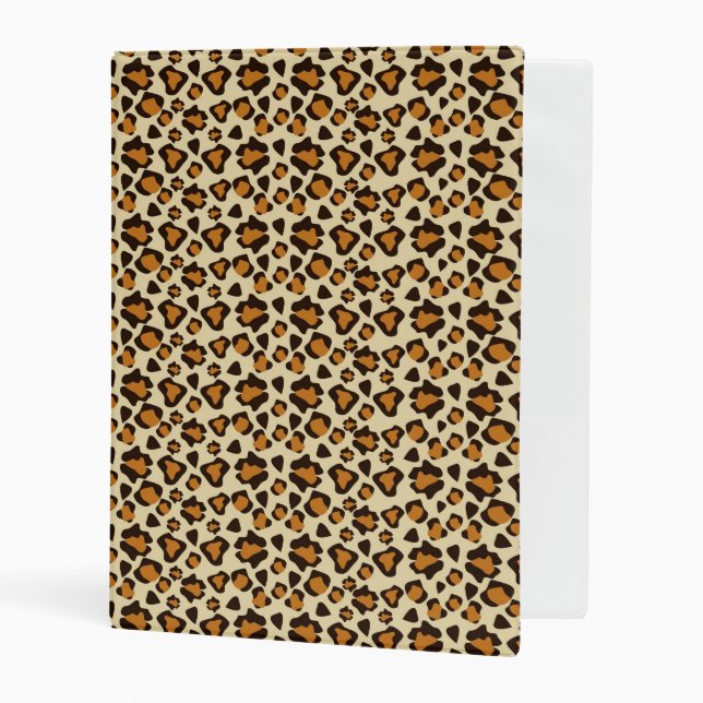 Cheetah skin pattern mini binder (Front/Inside)