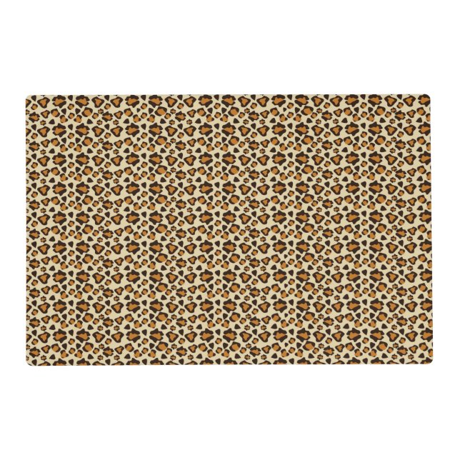 Cheetah skin pattern placemat (Front)