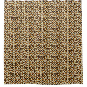 Cheetah skin pattern shower curtain