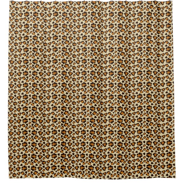 Cheetah skin pattern shower curtain (Front)