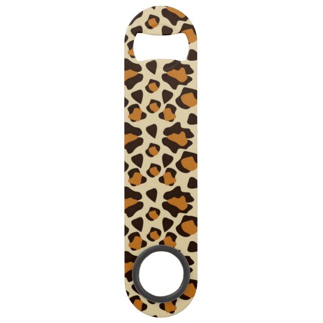 Cheetah skin pattern speed bottle opener (Front)