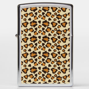 Cheetah skin pattern zippo lighter