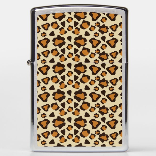 Cheetah skin pattern zippo lighter (Front)