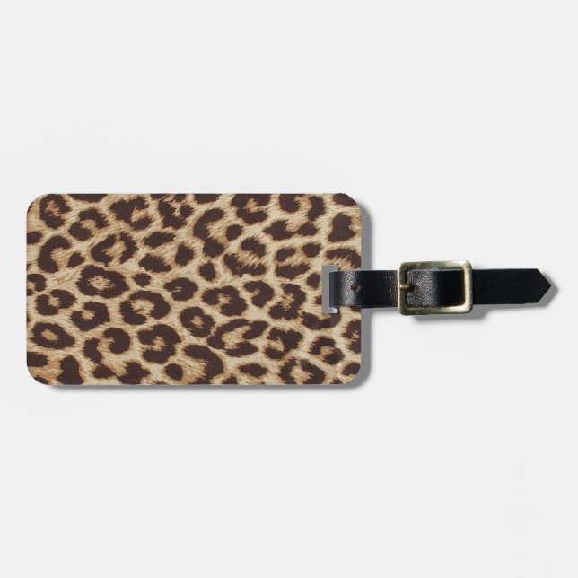 Cheetah Skin Print Luggage Tag (Front Horizontal)