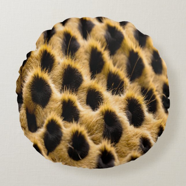 Cheetah Skin  Round Pillow (Front)
