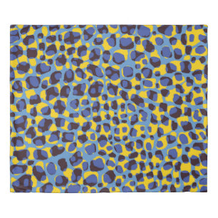 Cheetah skin texture, seamless animal print. duvet cover