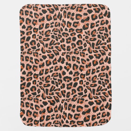 Cheetah skin vibrant seamless pattern baby blanket