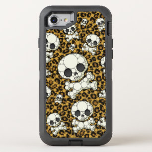 Cheetah Skulls OtterBox Defender iPhone SE/8/7 Case