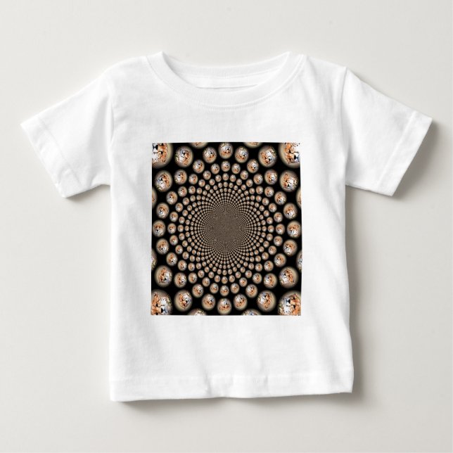 Cheetah Spin Spectacle – Feline Frenzy: Colorful  Baby T-Shirt (Front)