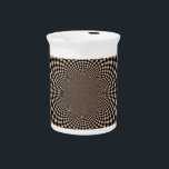 Cheetah Spin Spectacle – Feline Frenzy: Colorful  Drink Pitcher<br><div class="desc">"Cheetah Spin Spectacle" – Feline Frenzy: A Colorful Cheetah Design This artwork unleashes a "Feline Frenzy" through a mesmerizing and colorful kaleidoscopic design centered around the striking image of a cheetah. The spiraling arrangement of cheetah faces, seemingly emerging from a central vortex, creates a dynamic and visually captivating spectacle that...</div>