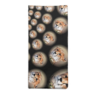Cheetah Spin Spectacle – Feline Frenzy: Colorful Napkin