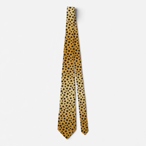 Cheetah Spots Exotic African Animal Print Neck Tie