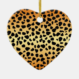 Cheetah spots - Heart Ornament