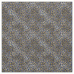 Cheetah Spots Navy and Gold Fabric
