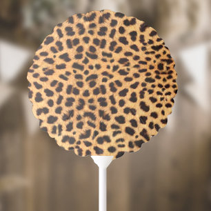 Cheetah Spots Pattern Gold Black ID1155 Balloon