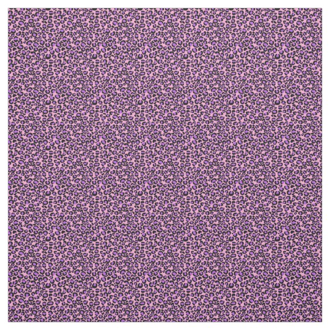 Cheetah Spots Pink and Purple Fabric (Swatch)