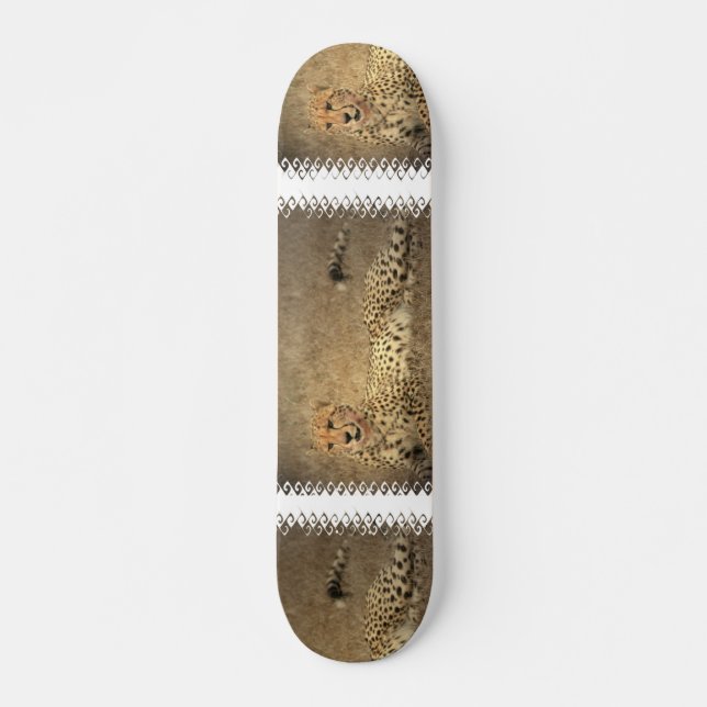 Cheetah Spots Skateboard (Front)